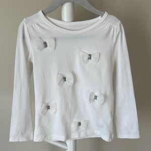 Carter’s Bow Detail Long Sleeve Shirt 3T